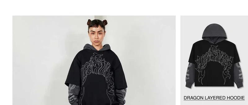 Dragon Layered Hoodie