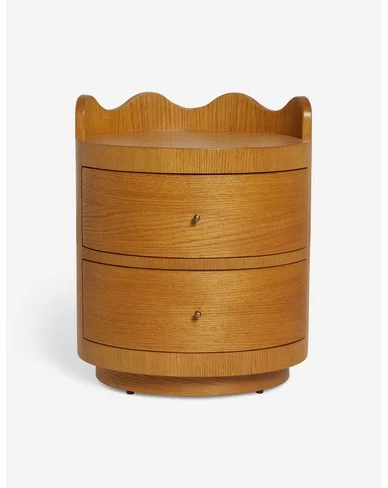 Ripple Nightstand by Sarah Sherman Samuel-Honey Oak