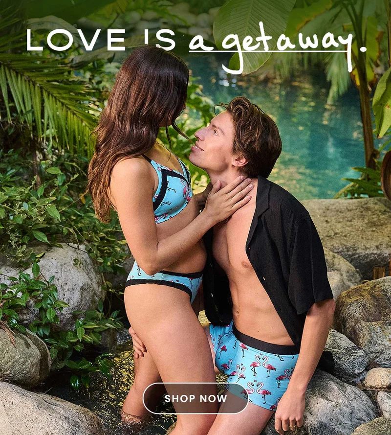 Love IS A Getaway. Shop LoveBirds.