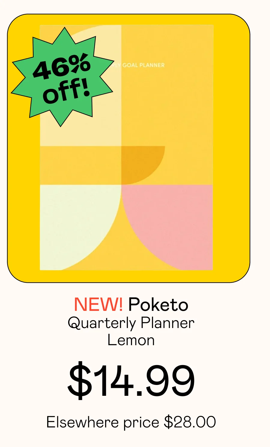 Quarterly Planner - Lemon