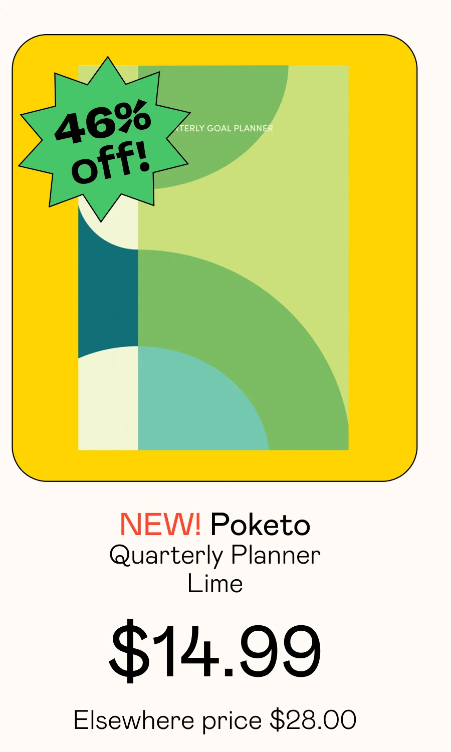 Quarterly Planner - Lime