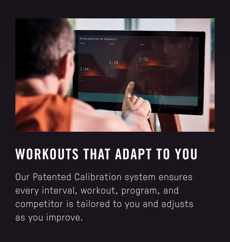 personalized workouts with Calibration