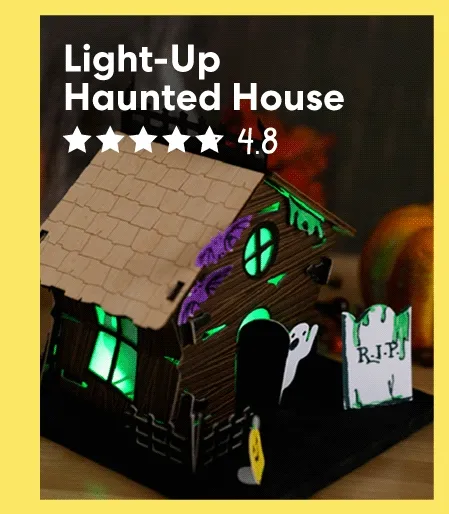 Light-Up Haunted House, 4.8 ⭐