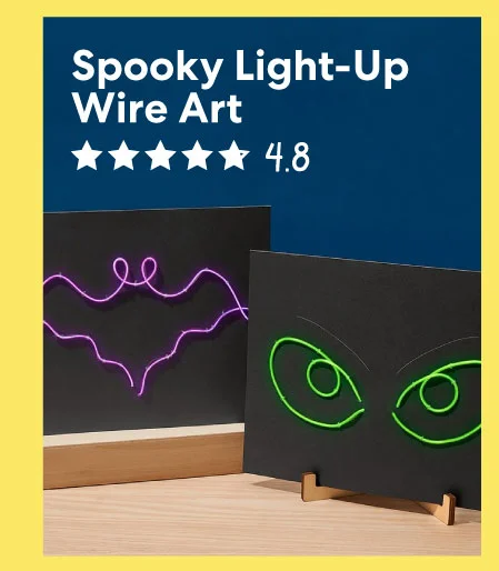 Spooky Light-Up Wire Art, 4.8 ⭐