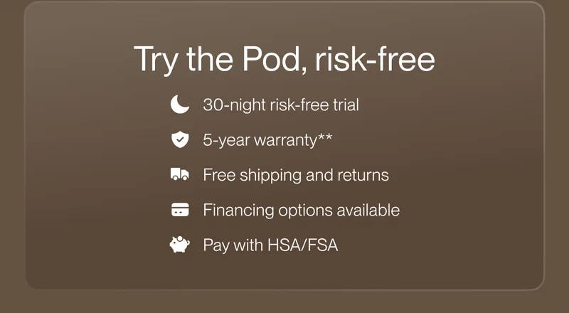 Try the Pod, risk-free