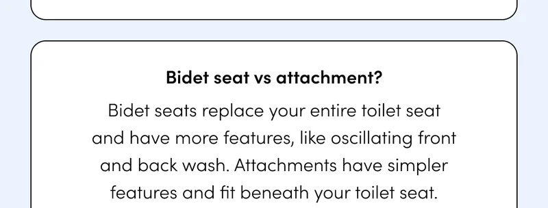 BIDET SEAT OR ATTACHMENT