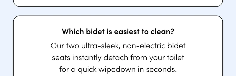 WHICH BIDET IS EASIEST TO CLEAN