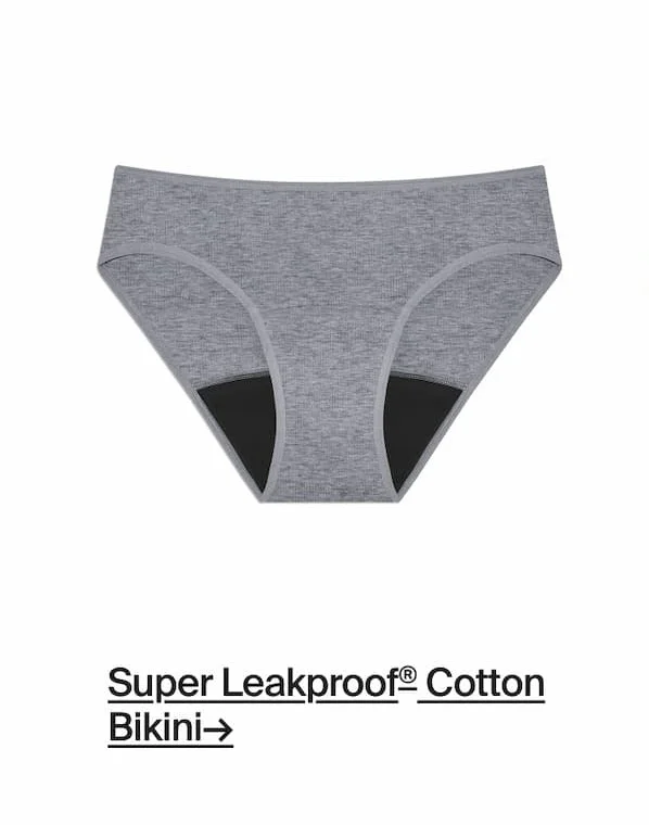 Super Leakproof® Cotton Bikini→