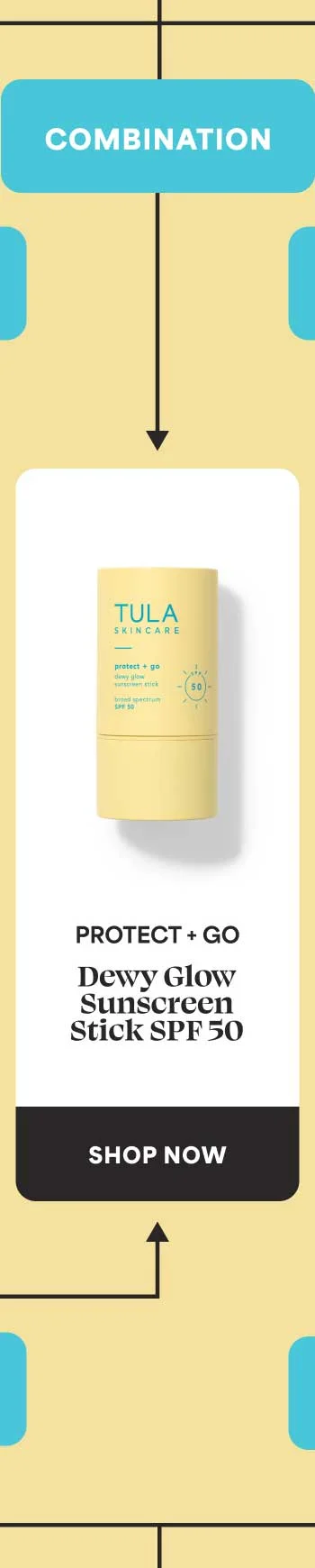 COMBINATION - PROTECT+GO Dewy Glow Sunscreen  Stick SPF50 -- SHOP NOW