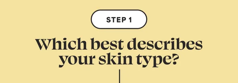 STEP 1: Which best describes your skin type?
