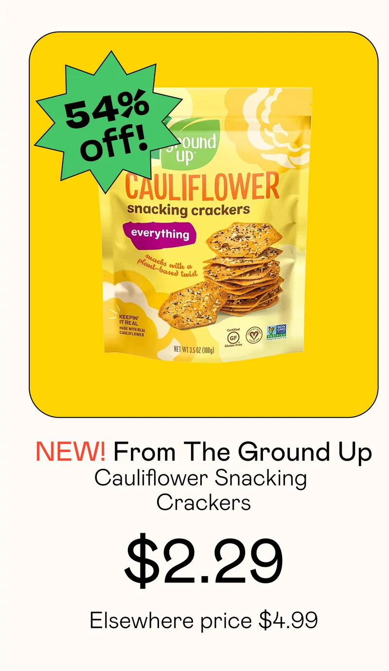 Cauliflower Snacking Crackers