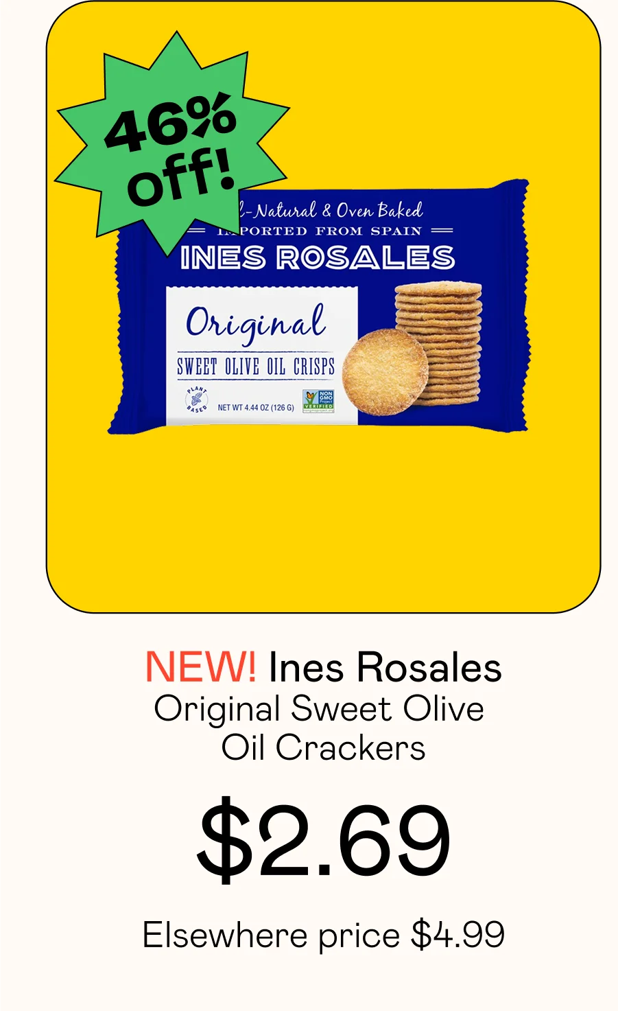 Original Sweet Olive Oil Crackers