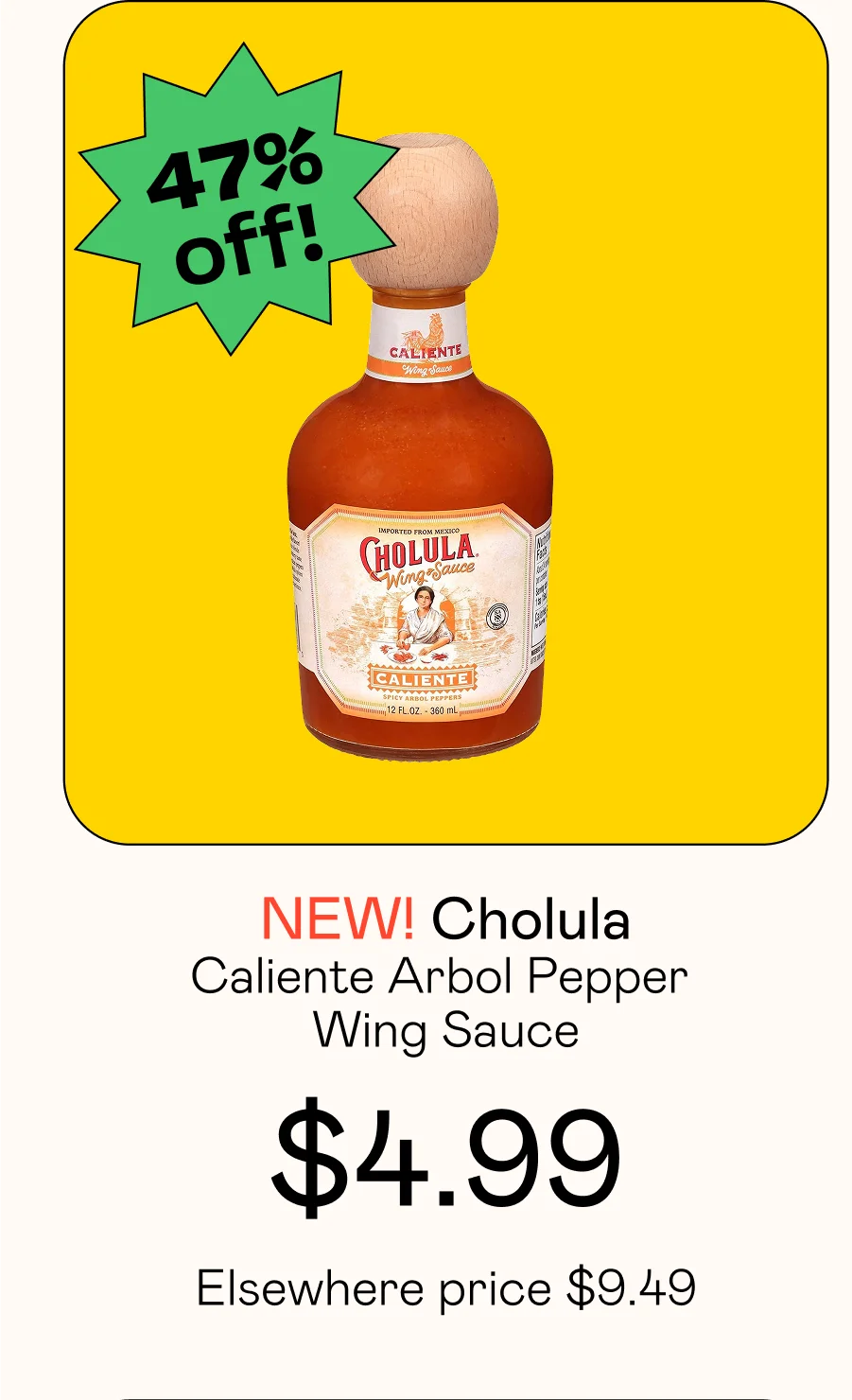 Caliente Arbol Pepper Wing Sauce