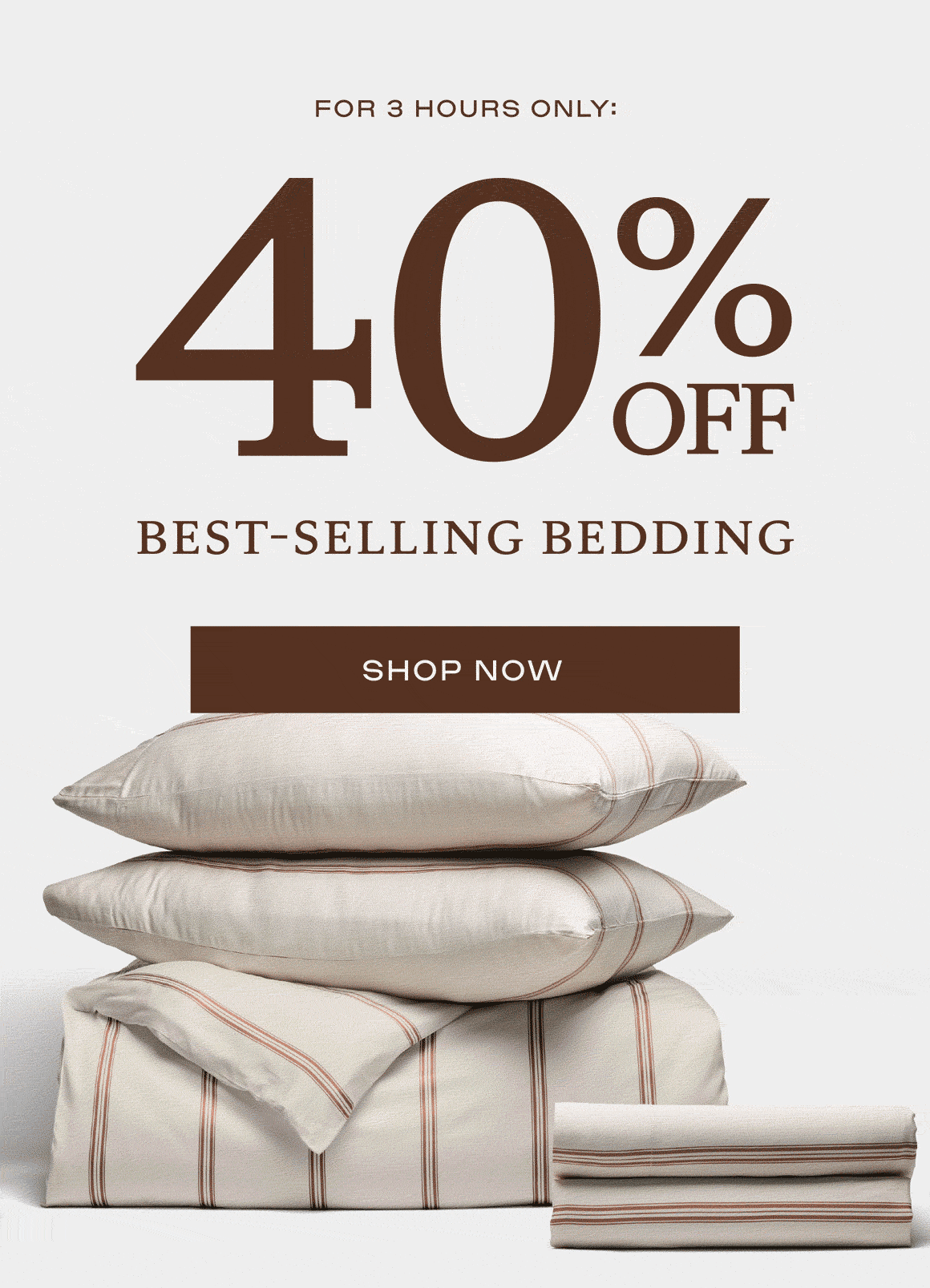 40% Off BEDDING