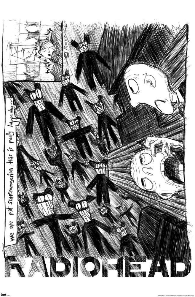 Image of Radiohead - Scribble Premium Poster