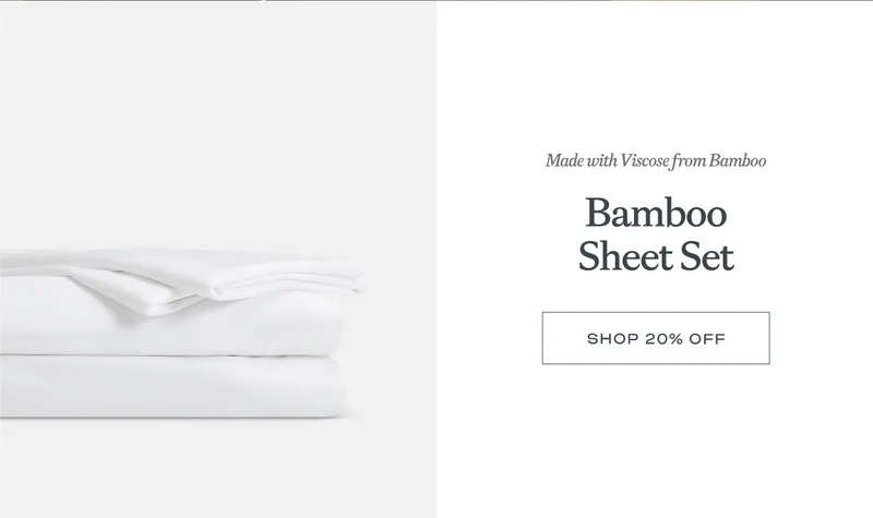 Bamboo Sheet Set 20% off