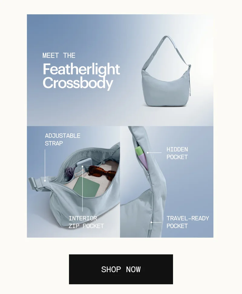 Meet The Featherlight Crossbody