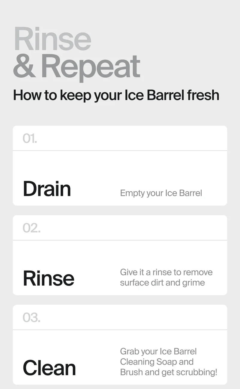 How to keep your Ice Barrel fresh