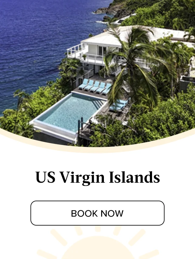 Wake up to panoramic sea views from a vacation home in the US Virgin Islands.