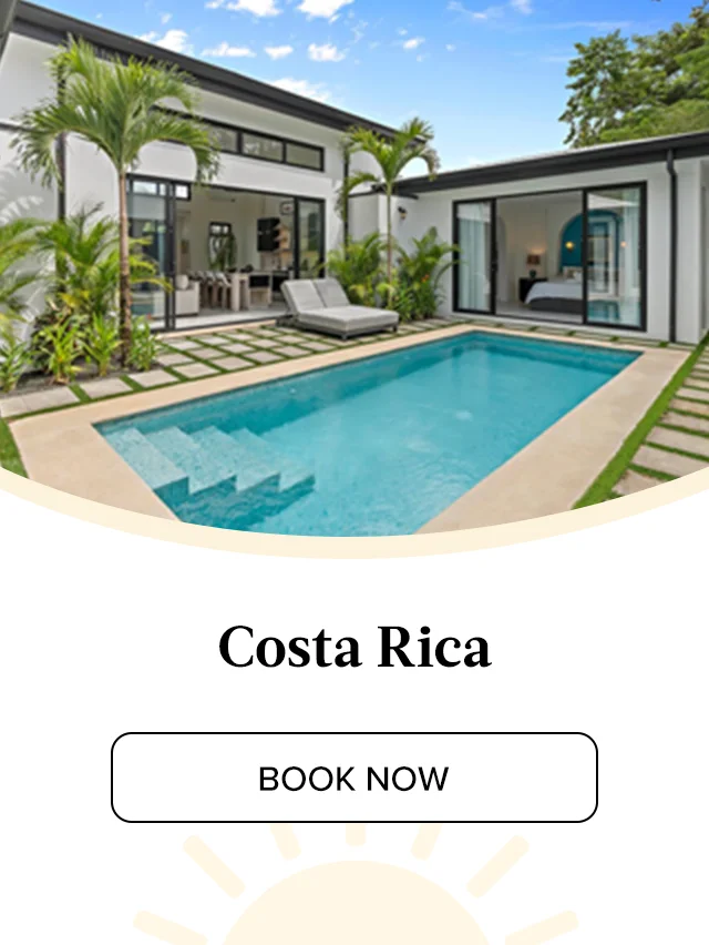 Cool off in your own pool after a day of adventure in Costa Rica’s green hills.
