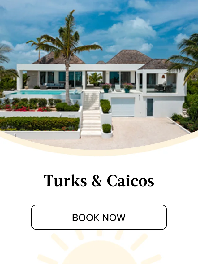 Soak up island luxury in a sun-drenched private villa in Turks & Caicos.