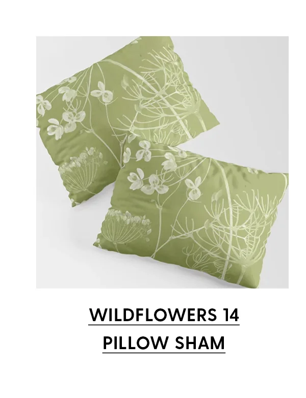 Wildflowers 14 Pillow Sham