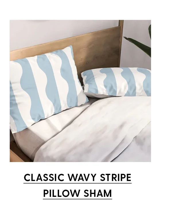 Classic Wavy Stripe Pillow Sham
