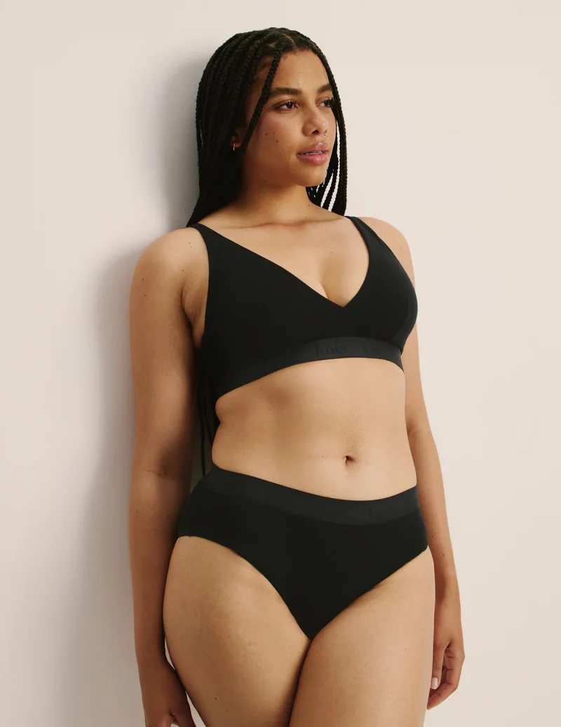 Image of Leakproof Logo Rib Modal French Cut