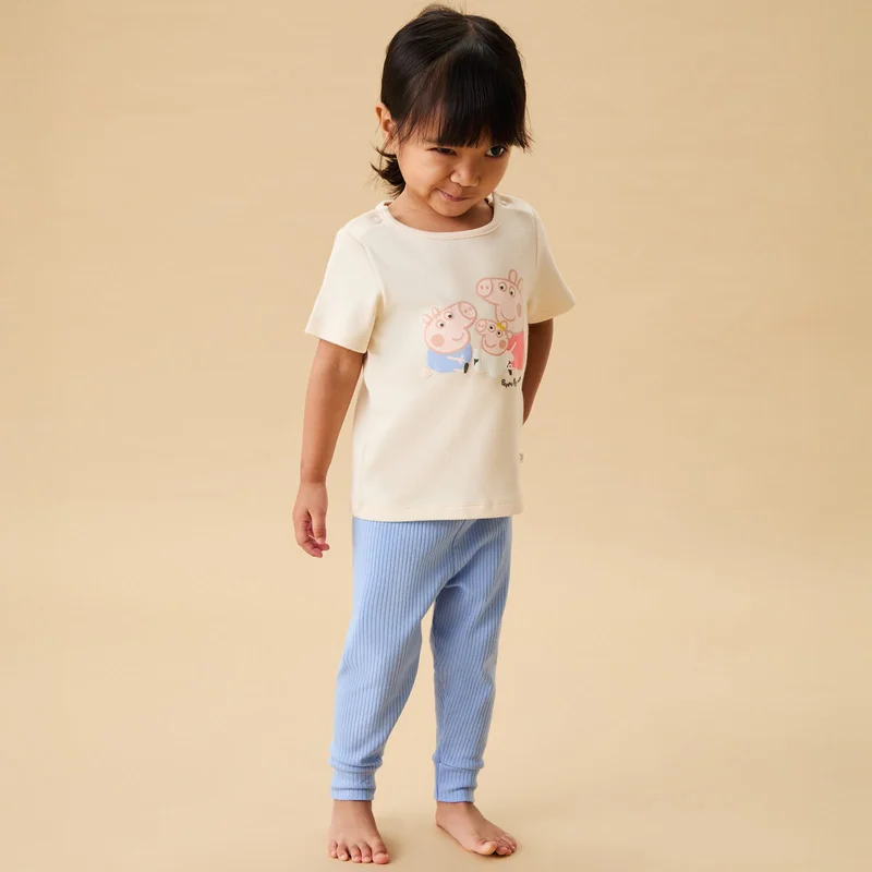 Image of Peppa Pig & Evie Tee & Leggings Outfit