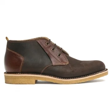 Morse Chukka Boot in Brown Waxy/Bronze Kudu