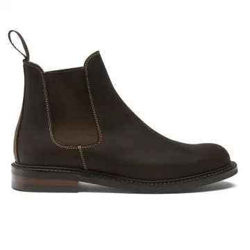 Corinthian R Chelsea Boot in Brown Waxy Commander