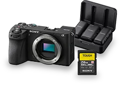 Alpha 6700 Camera + UHS-II G TOUGH 256GB + Dual-channel wireless microphone Bundle