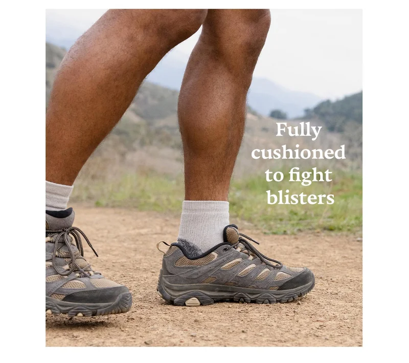 Fully cushioned to fight blisters