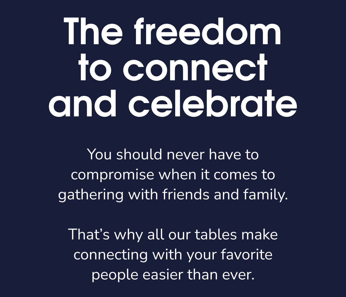 Freedom To Celebrate And Connect