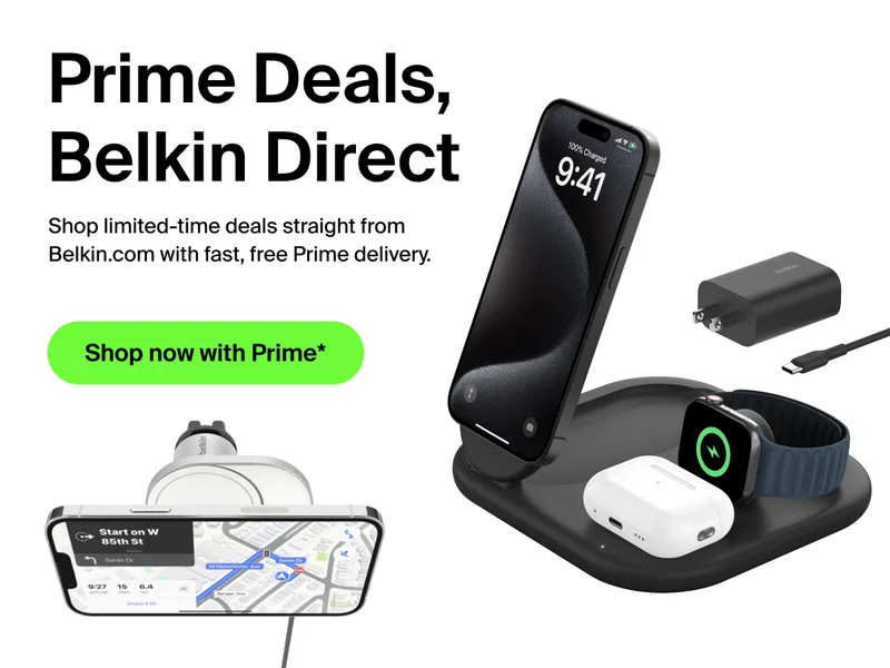 Save on Belkin with fast, free Prime delivery.