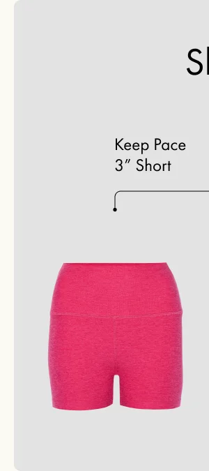 Spacedye Keep Pace 3" Short in Vivid Pink Heather