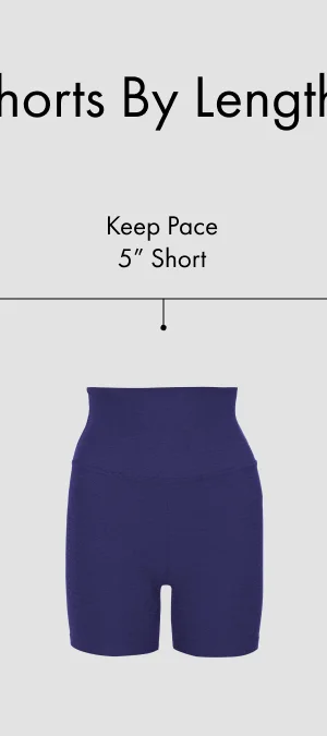 Spacedye Keep Pace 5" Short in Eternal Blue Heather