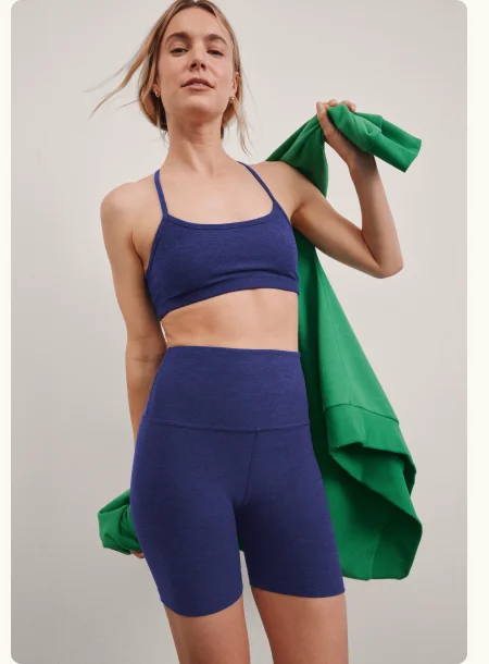 Spacedye Keep Pace 5" Short in Eternal Blue Heather