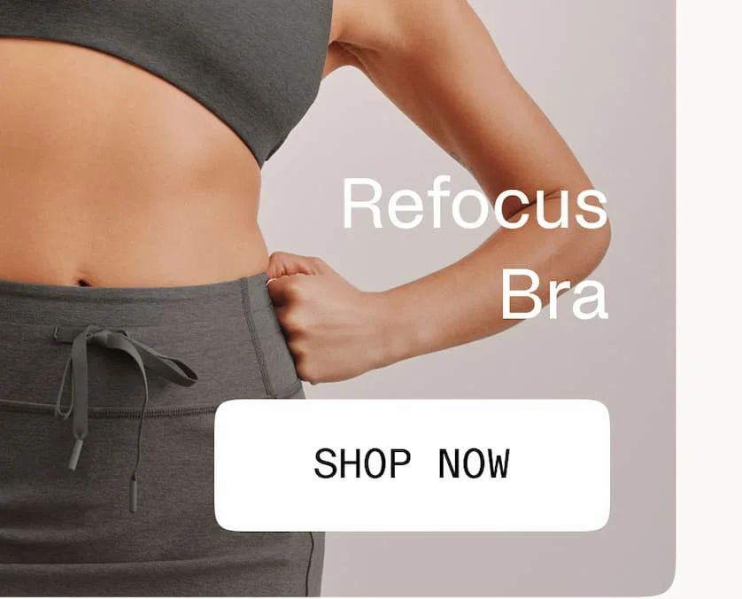 Spacedye Refocus Bra in True Gray Heather