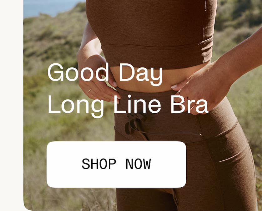 Spacedye Good Day Long Line Bra in Bold Mocha Heather