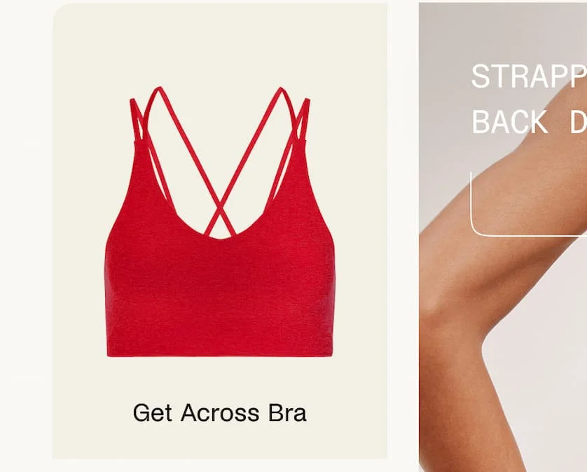 Spacedye Get Across Bra in Candy Apple Red Heather