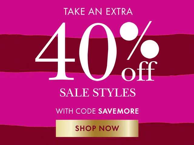 Take An Extra 40% Off Sale Styles With Code discount code