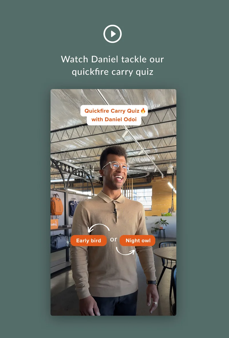 “Some of my most pivotal moments or decisions or thoughts have happened when I’ve disconnected and I’ve been in movement or I have mobility… There’s a magic to it.” – Daniel Odoi
