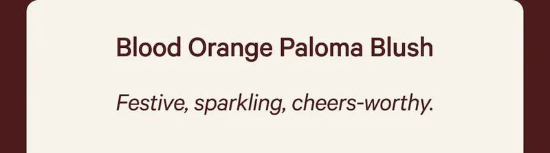 Blood Orange Paloma Blush