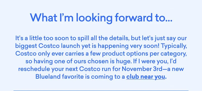 What I'm looking forward to