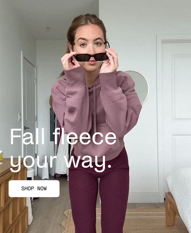 Fall fleece your way.