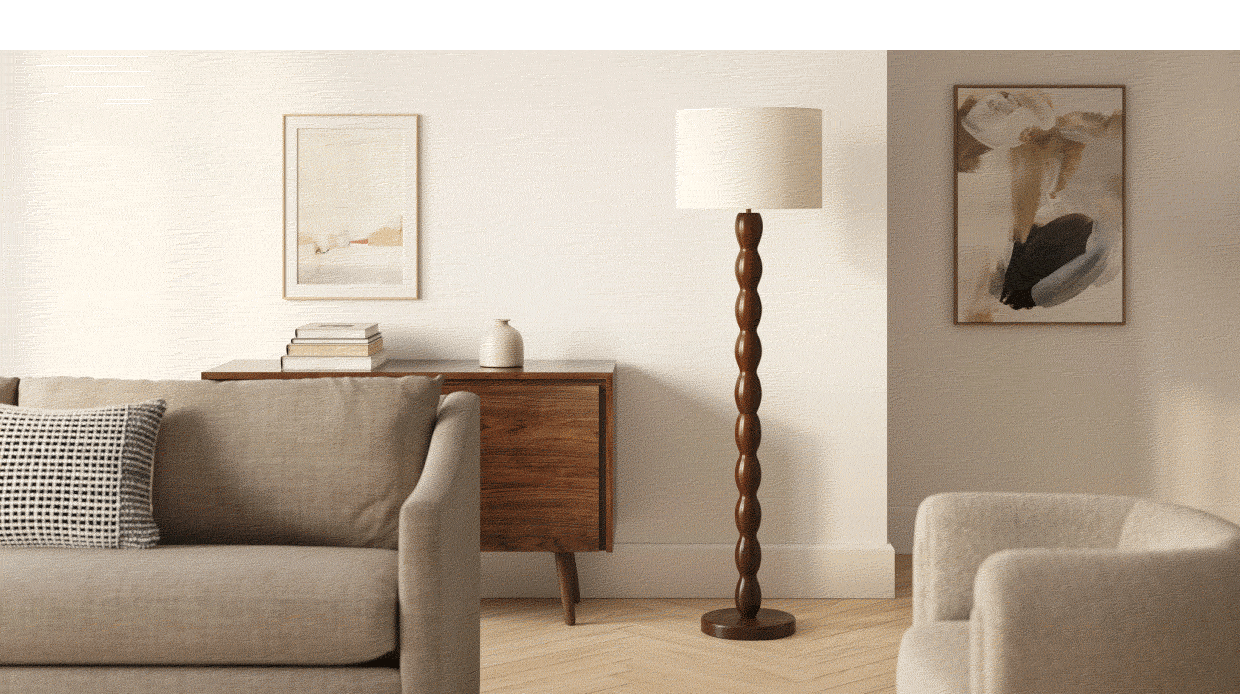 Shop lighting.