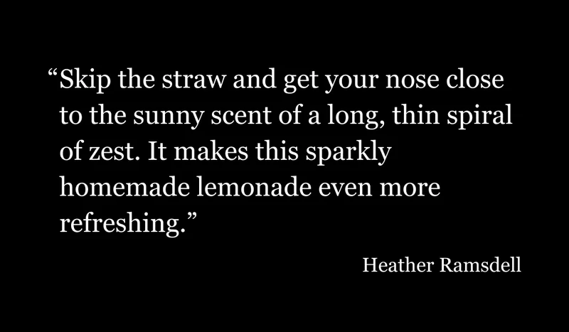 Skip the straw and get your nose close to the sunny scent..." Heather Ramsdell
