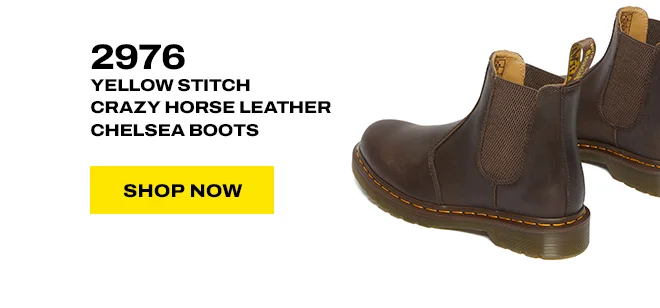 2976 YELLOW STITCH CRAZY HORSE LEATHER CHELSEA BOOTS