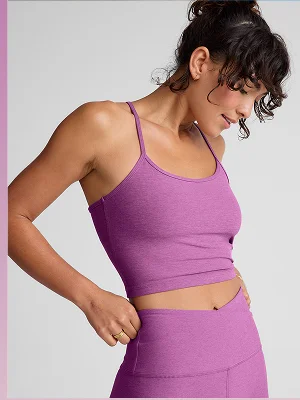 Spacedye Slim Racerback Cropped Tank